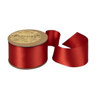 Red Double-Faced Satin Ribbon 36mm x 5m