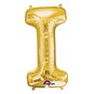 Extra Large Gold Foil Balloon Letter I image number 1