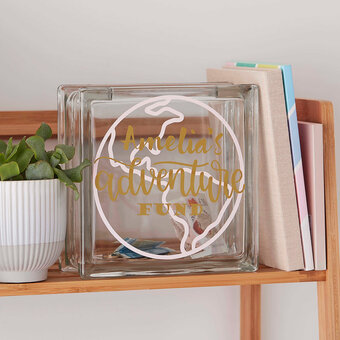 Cricut: How to Make an Adventure Fund with Adhesive Vinyl