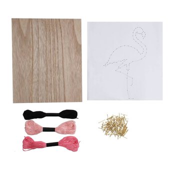 Flamingo String Art Kit