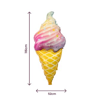 Large Ice Cream Foil Balloon