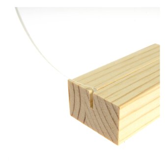 Clear Acrylic Round Table Signs 10 Pack