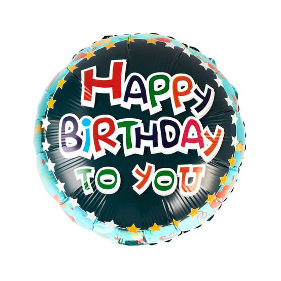Large Happy Birthday to You Foil Balloon image number 1