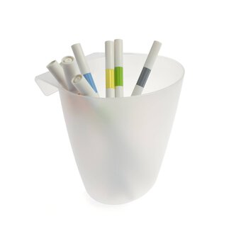 Translucent White Trolley Bin