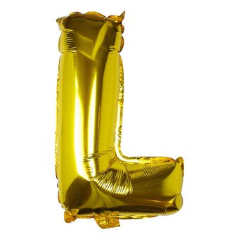 Large Pick And Mix Gold Foil Letter L Balloon