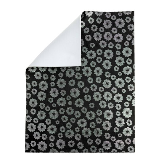 Black Metallic Spot EVA Foam Sheet 22.5cm x 30cm image number 1