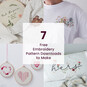 7 FREE Embroidery Pattern Downloads to Make image number 1