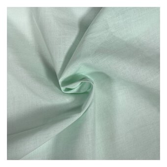 Mint Lawn Cotton Fabric by the Metre