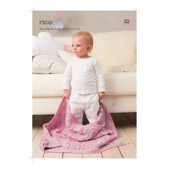 Rico Baby Dream DK Blanket Digital Pattern 518 image number 1
