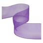 Purple Organza Ribbon 25mm x 5m image number 1