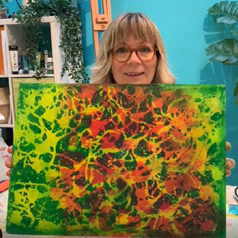 How to Create Drip Effects with Acrylic Paints