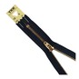 YKK Navy Blue Brass Jeans Zip 15cm image number 1