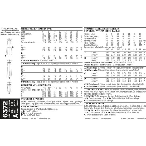 New Look Women's Dress and Top Sewing Pattern 6372 image number 3