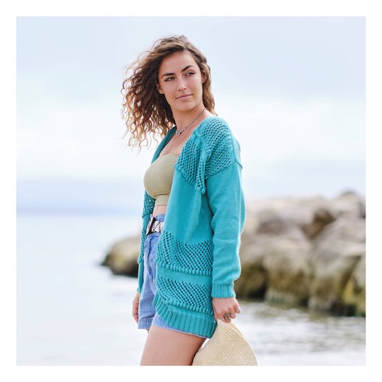 Knitcraft Mesh Front Cardigan Digital Pattern 0179 image number 1