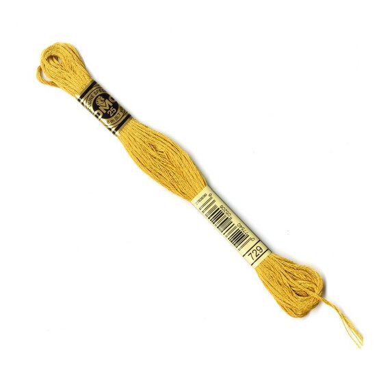 DMC Yellow Mouline Special 25 Cotton Thread 8m (729)