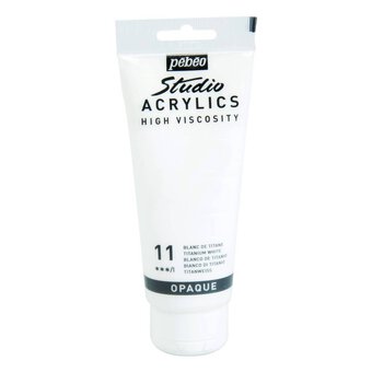 Pebeo Titanium White Studio Acrylic Paint 100ml