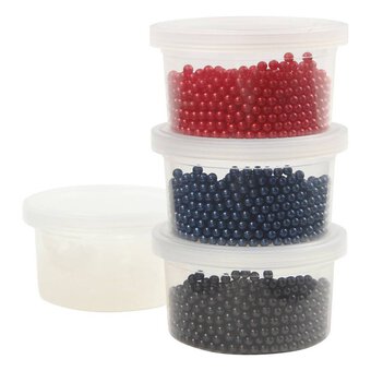 Blue Red and Black Pearl Clay 25g 3 Pack