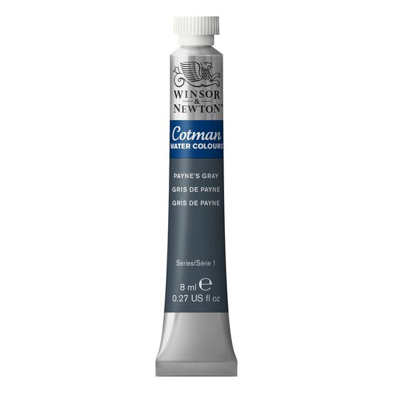 Winsor & Newton Cotman Paynes Grey Watercolour Tube 8ml (465) image number 1