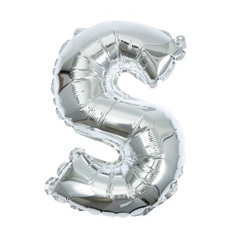 Silver Foil Letter S Balloon