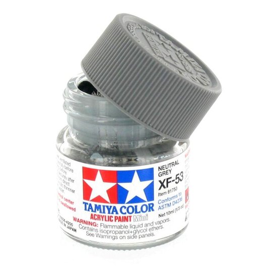 Tamiya Colour Acrylic Paint XF-53 Neutral Grey 10ml image number 1