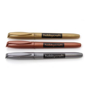 Metallic Marker Pen 3 Pack