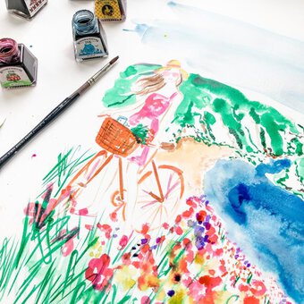 Get Started in Drawing Inks with Eleni Sofroniou and Winsor and Newton