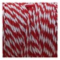 Red and White Cotton Twine 100m image number 2