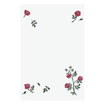 FREE PATTERN DMC Mini Rose Cross Stitch