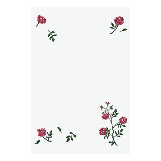 FREE PATTERN DMC Mini Rose Cross Stitch image number 1