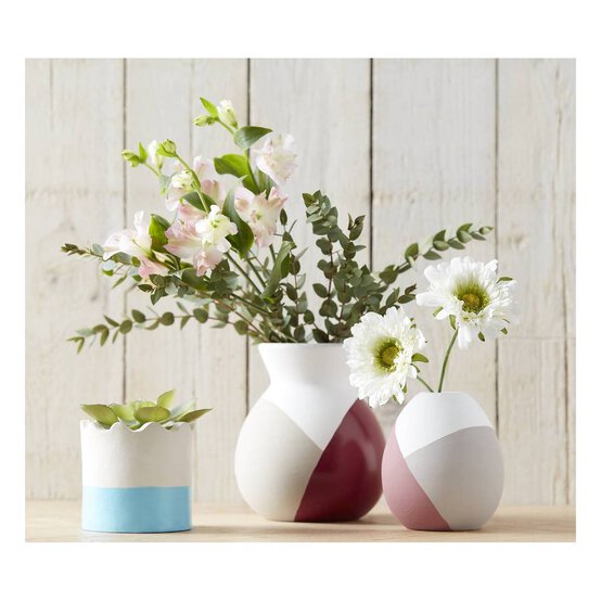 Unglazed Ceramic Bulb Vase 13cm x 10cm image number 2