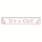 Baby Pink It's A Girl Ribbon 25mm x 3m image number 1