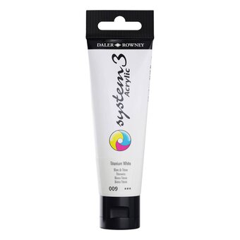Daler-Rowney System3 Titanium White Acrylic Paint 59ml
