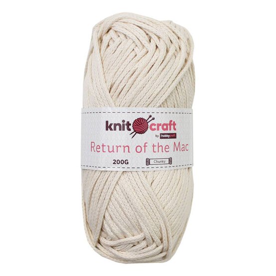 Knitcraft Ecru Return of the Mac Yarn 200g