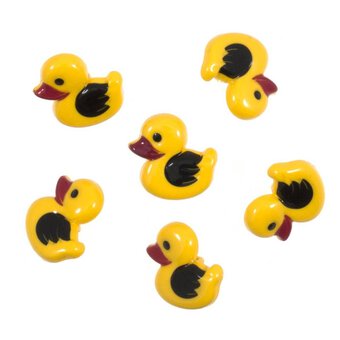 Trimits Yellow Duck Craft Buttons 6 Pieces