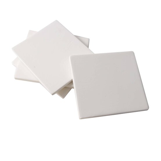 Glazed Ceramic Coasters 4 Pack image number 3