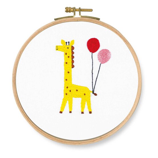 DMC Giraffe Printed Embroidery Kit 18.5cm image number 2