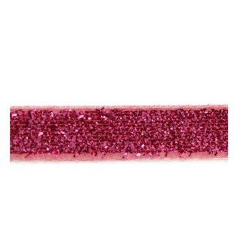 Metallic Spicy Pink Woven Sparkle Ribbon 10mm x 2.5m