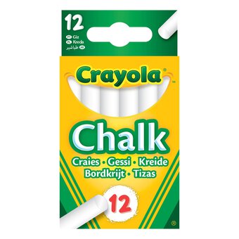 Crayola Anti-Dust White Chalk Sticks 12 Pack