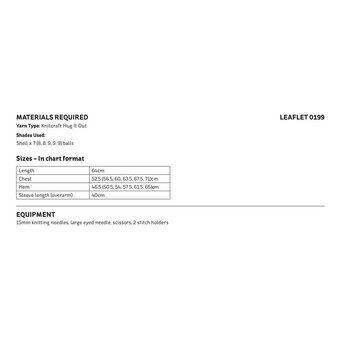 Knitcraft Chunky Trim Jumper Pattern 0199