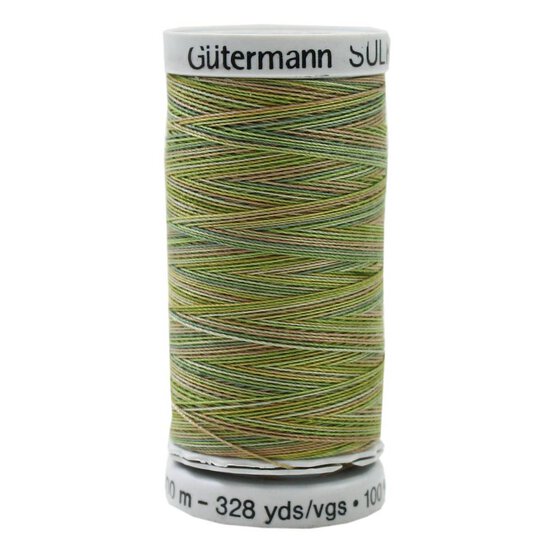 Gutermann Green Sulky Cotton Thread 30 Weight 300m (4020) image number 1