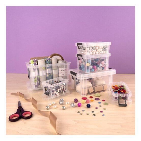 Whitefurze Allstore 0.1 Litre Clear Storage Box image number 4