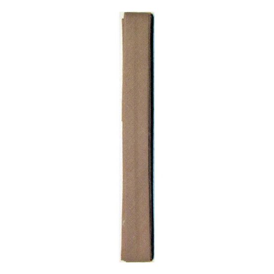 Beige Poly Cotton Bias Binding 12mm x 2.5m image number 1