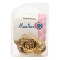 Hemline Gold Metal Military Anchors Button 5 Pack image number 2