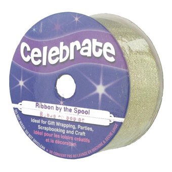 Gold Metallic Ribbon 26mm x 4m