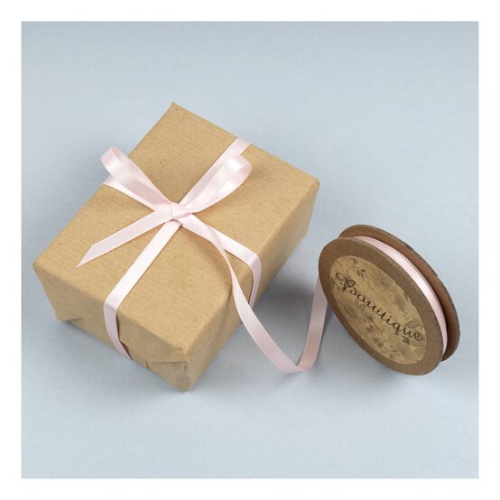 Light Pink Double-Faced Satin Ribbon 6mm x 5m image number 3