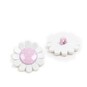 Hemline Violet  Novelty Flower Button 2 Pack image number 1