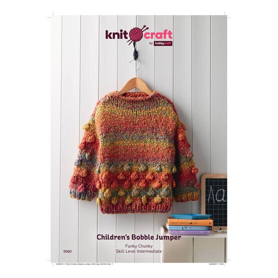 Knitcraft Children's Bobble Jumper Digital Pattern 0060 image number 1