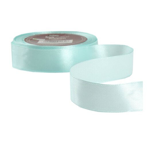 Crystalline Aqua Satin Ribbon 20mm x 15m image number 2