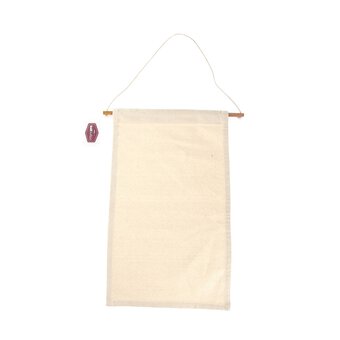 Natural Cotton Rectangle Canvas Banner 30cm x 50cm 
