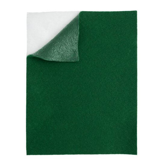 Green Self-Adhesive Felt Sheet A4 image number 1